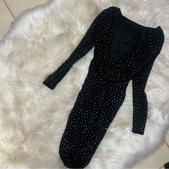 New Windsor black embellished dress size small - Picture 2 of 3